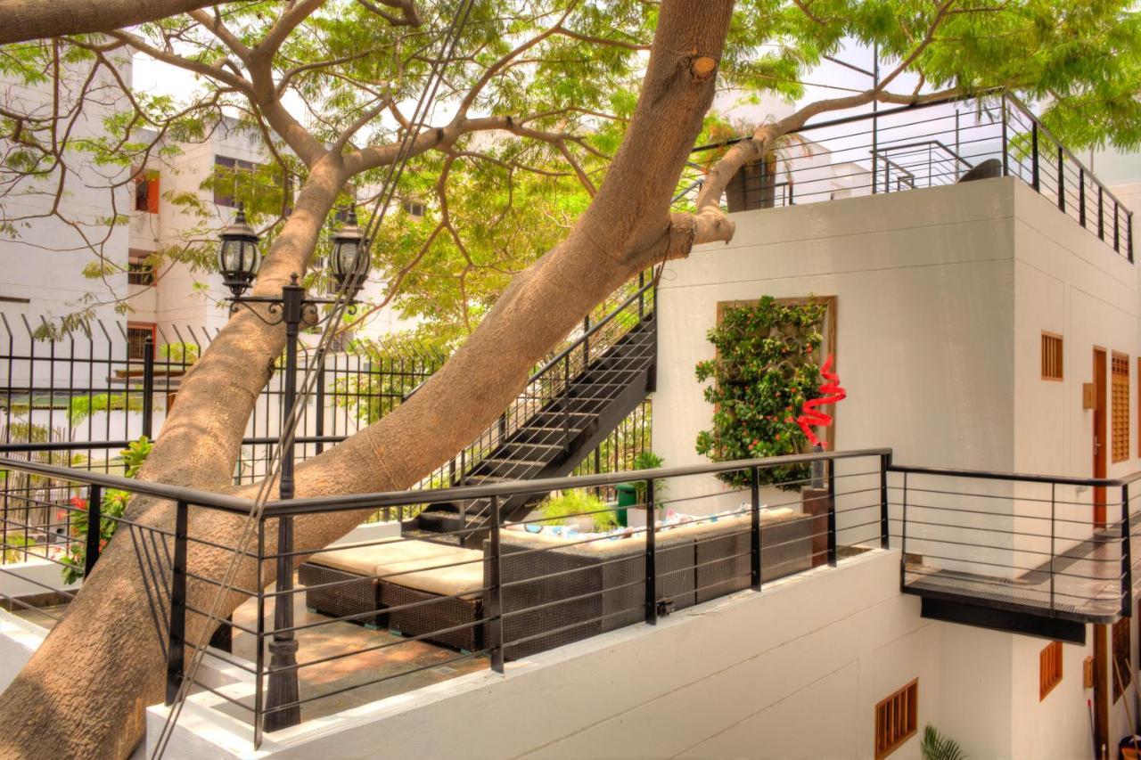Casa De Leda, A Kali Hotel Санта Марта Екстериор снимка The courtyard at the hotel